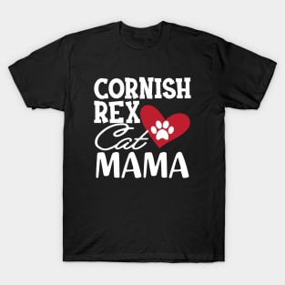 Cornish Rex Cat Mama T-Shirt